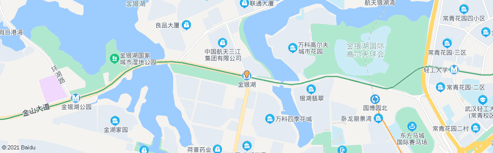 武汉金银湖南街金银湖路口_公交站地图_武汉公交_妙搜公交查询2024