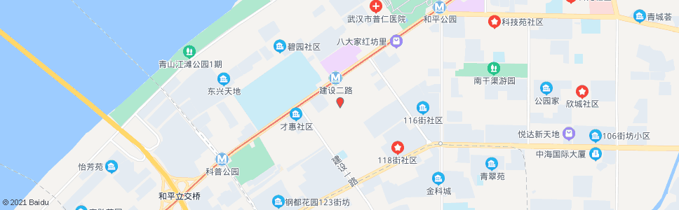 武汉吉林街建设二路口_公交站地图_武汉公交_妙搜公交查询2024