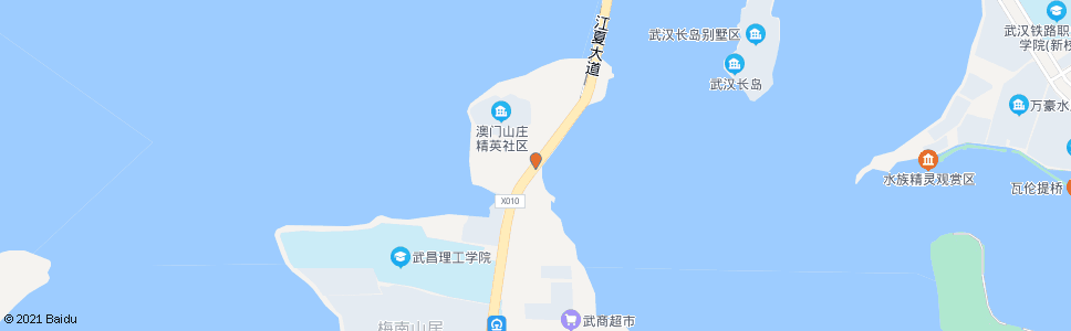 武汉江夏大道澳门山庄_公交站地图_武汉公交_妙搜公交查询2024