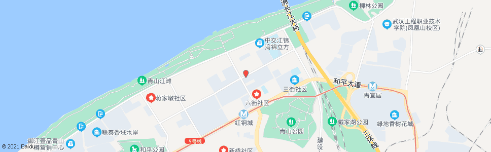 武汉红钢二街建设八路口_公交站地图_武汉公交_妙搜公交查询2024