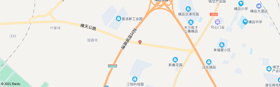 武汉横天公路新春村_公交站地图_武汉公交_妙搜公交查询2024