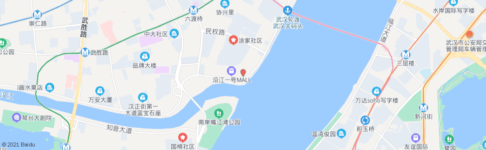 武汉沿江大道龙王庙_公交站地图_武汉公交_妙搜公交查询2024