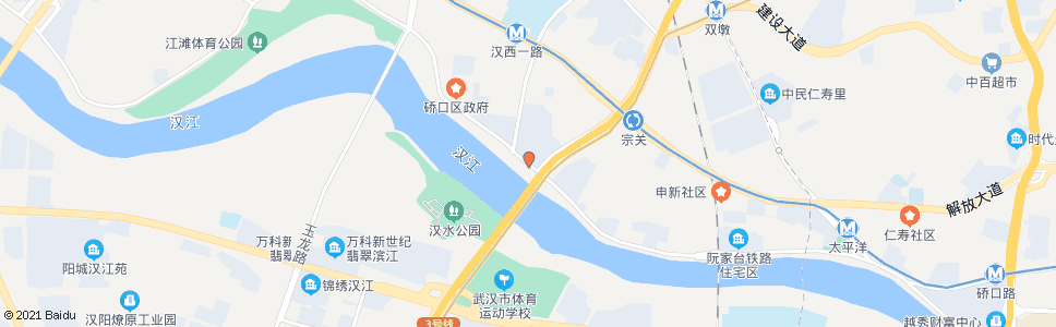 武汉沿河大道建一路_公交站地图_武汉公交_妙搜公交查询2024