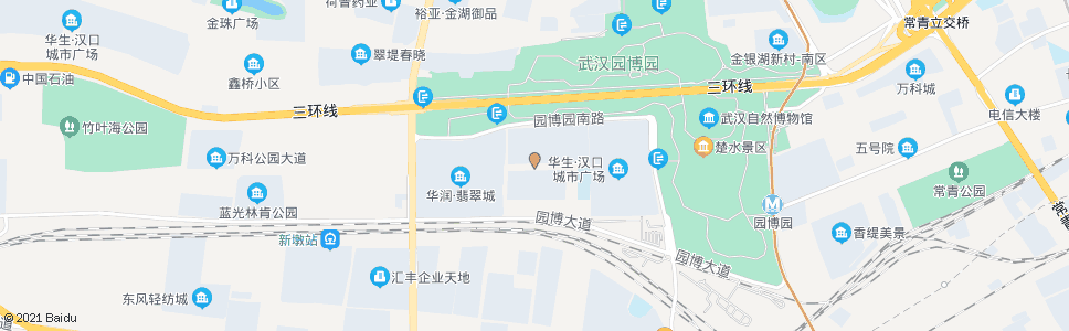 武汉城华路紫润明园_公交站地图_武汉公交_妙搜公交查询2024