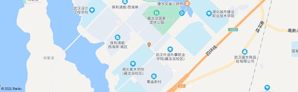 武汉栗庙路美院藏龙岛校区_公交站地图_武汉公交_妙搜公交查询2024