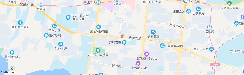 武汉雄楚大道brt珞雄路站_公交站地图_武汉公交_妙搜公交查询2024