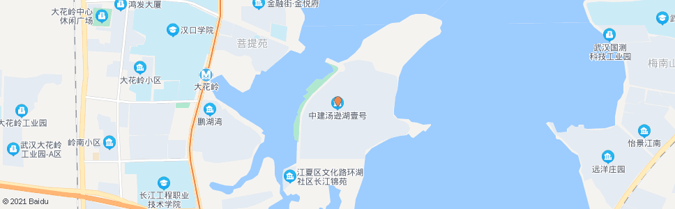 武汉环湖路汤逊湖壹号南_公交站地图_武汉公交_妙搜公交查询2024