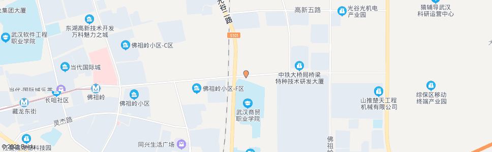 武汉高新六路汪田村_公交站地图_武汉公交_妙搜公交查询2024