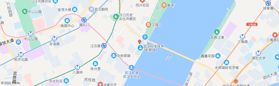 武汉沿江大道青岛路口_公交站地图_武汉公交_妙搜公交查询2024