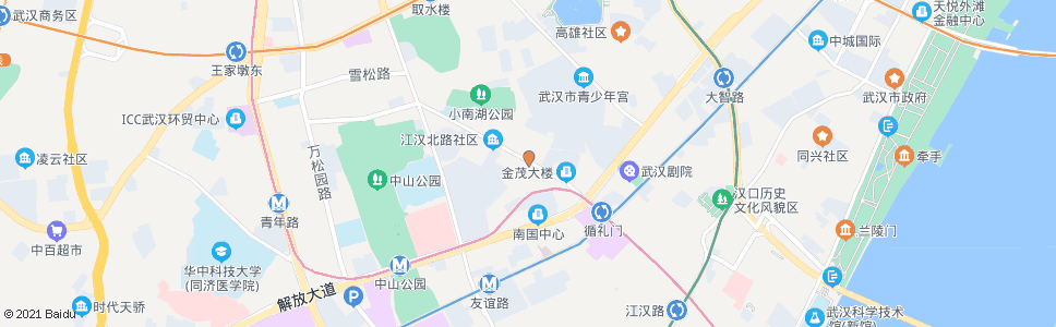 武汉江汉北路渣家路_公交站地图_武汉公交_妙搜公交查询2024