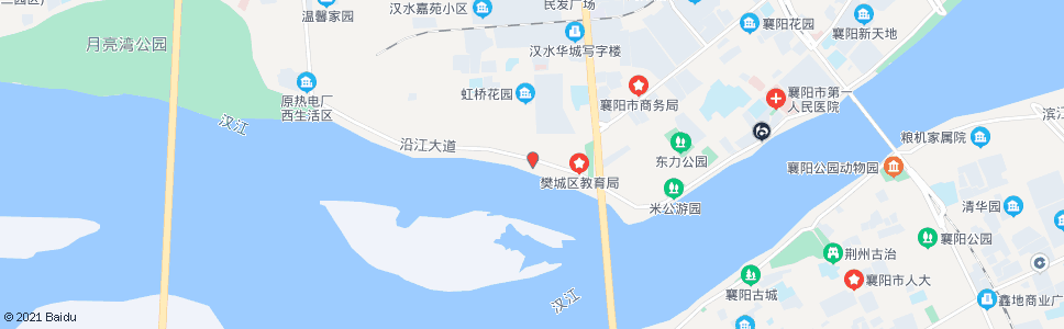 襄阳沿江大道杜甫路口_公交站地图_襄阳公交_妙搜公交查询2025