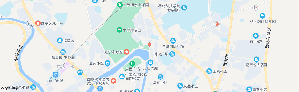 咸宁建委宿舍_公交站地图_咸宁公交_妙搜公交查询2024