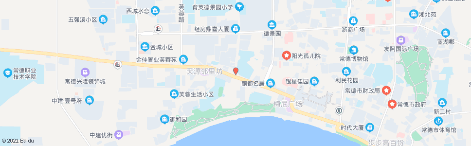 常德开发区自来水厂_公交站地图_常德公交_妙搜公交查询2024