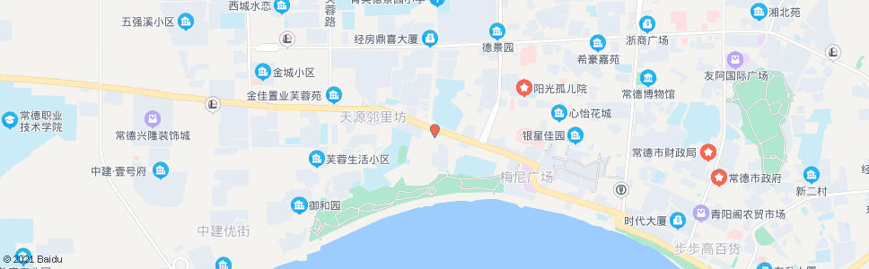 常德龙港路市自来水公司_公交站地图_常德公交_妙搜公交查询2024