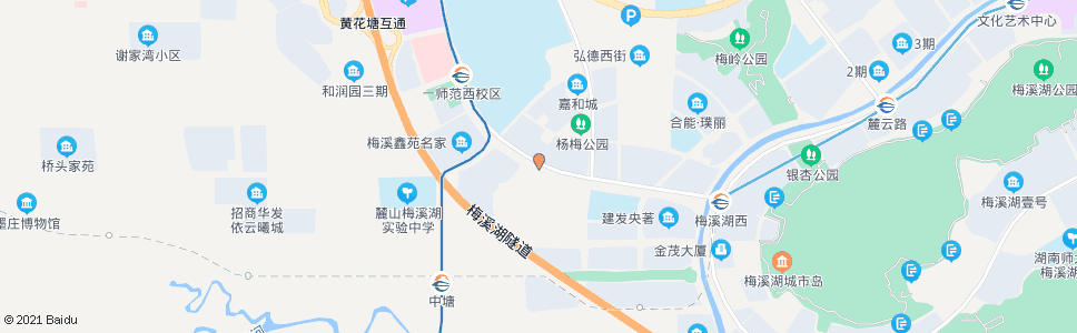 长沙听雨路东方红路口_公交站地图_长沙公交_妙搜公交查询2024