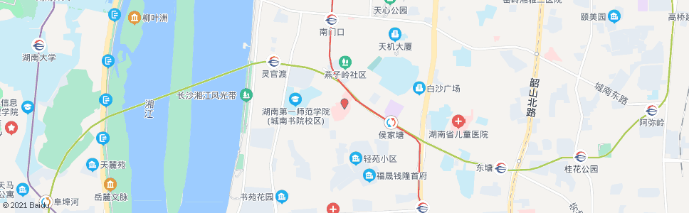 长沙长沙市三医院_公交站地图_长沙公交_妙搜公交查询2024