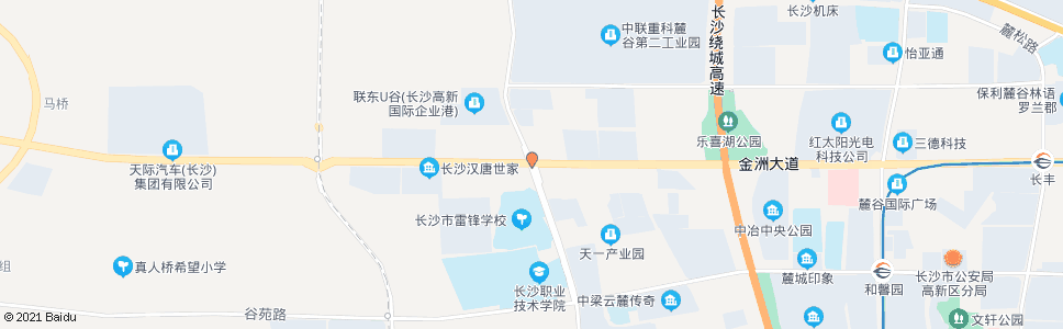 长沙雷高路金洲大道口_公交站地图_长沙公交_妙搜公交查询2024