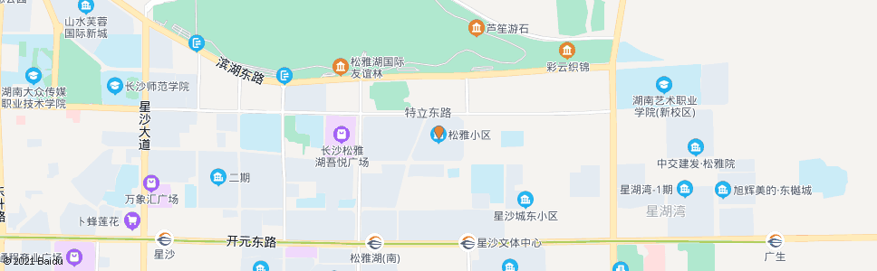 长沙特立东路口(松雅小区)_公交站地图_长沙公交_妙搜公交查询2025