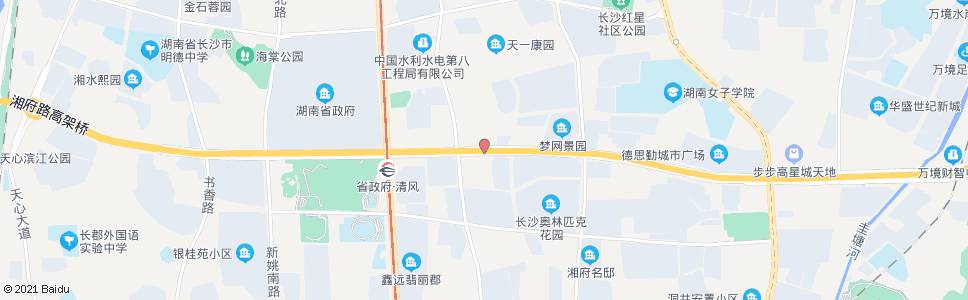 长沙湘府路刘家冲路口_公交站地图_长沙公交_妙搜公交查询2024