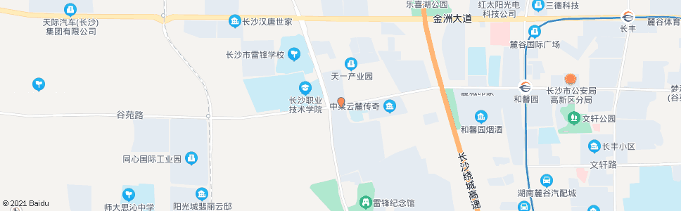 长沙雷高路谷苑路口_公交站地图_长沙公交_妙搜公交查询2024