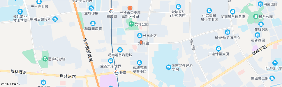 长沙文轩路麓松路口_公交站地图_长沙公交_妙搜公交查询2024