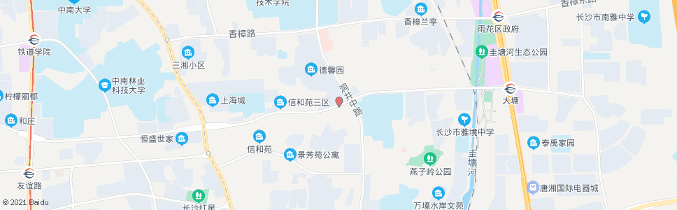 长沙木莲路洞井路口_公交站地图_长沙公交_妙搜公交查询2025