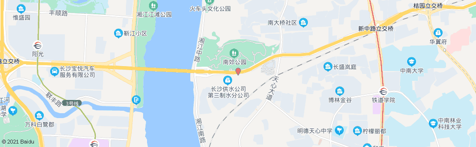 长沙八水厂_公交站地图_长沙公交_妙搜公交查询2024