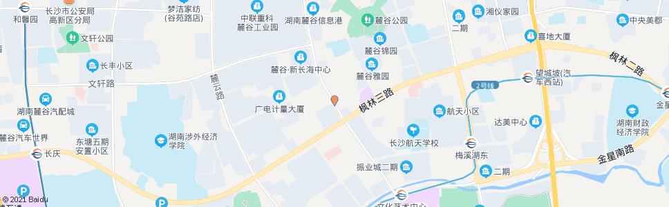 长沙麓谷大道枫林路口_公交站地图_长沙公交_妙搜公交查询2024