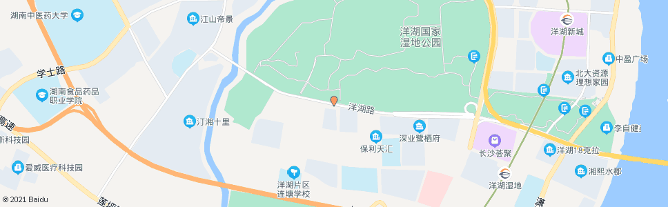 长沙洋湖大道罗谷塘路口_公交站地图_长沙公交_妙搜公交查询2024