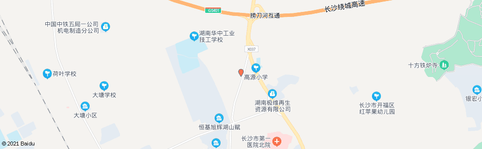 长沙高源村_公交站地图_长沙公交_妙搜公交查询2024