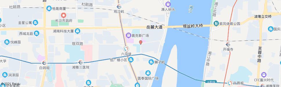 长沙银双路湘岳路口_公交站地图_长沙公交_妙搜公交查询2024