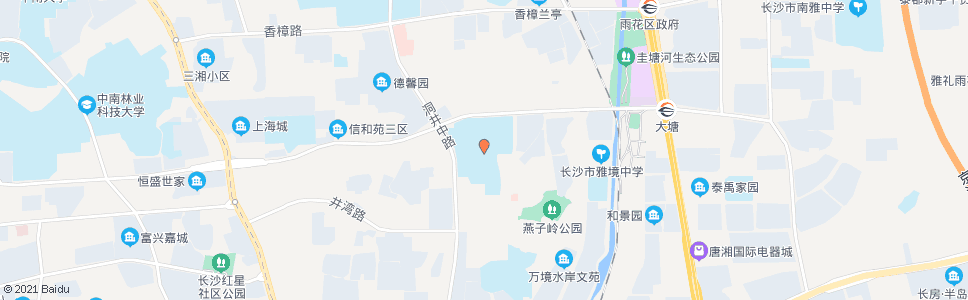 长沙洞井路环保学院_公交站地图_长沙公交_妙搜公交查询2024