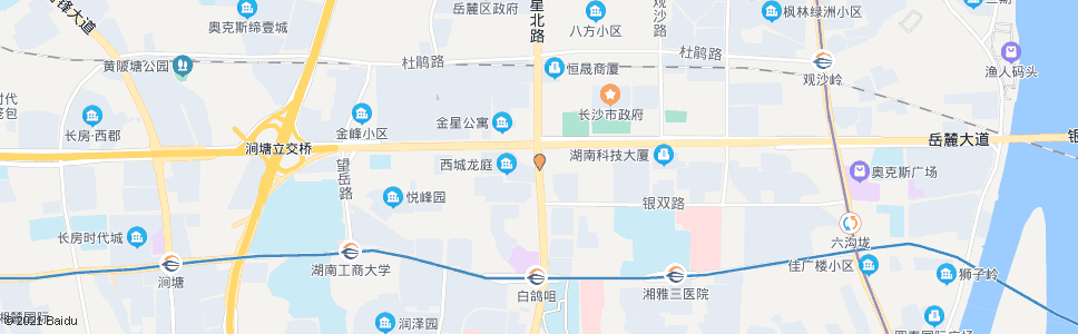 长沙卫技新村_公交站地图_长沙公交_妙搜公交查询2024