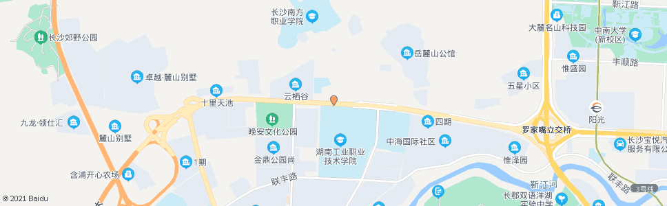 长沙湖南工业职业学院_公交站地图_长沙公交_妙搜公交查询2024