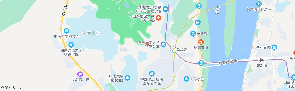 长沙湖南艺术学校_公交站地图_长沙公交_妙搜公交查询2024