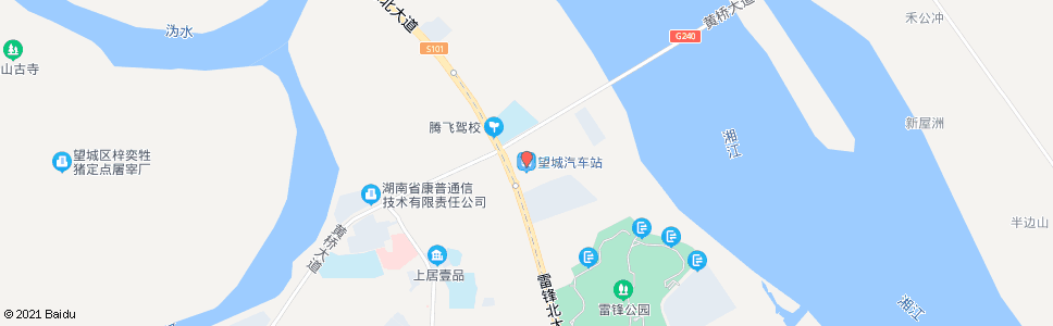 长沙望城汽车站(西)_公交站地图_长沙公交_妙搜公交查询2025