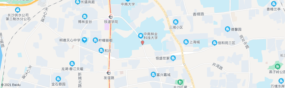 长沙林大路陶铸路口_公交站地图_长沙公交_妙搜公交查询2025