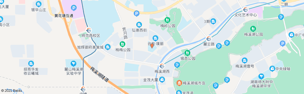 长沙岳麓区实验小学_公交站地图_长沙公交_妙搜公交查询2024