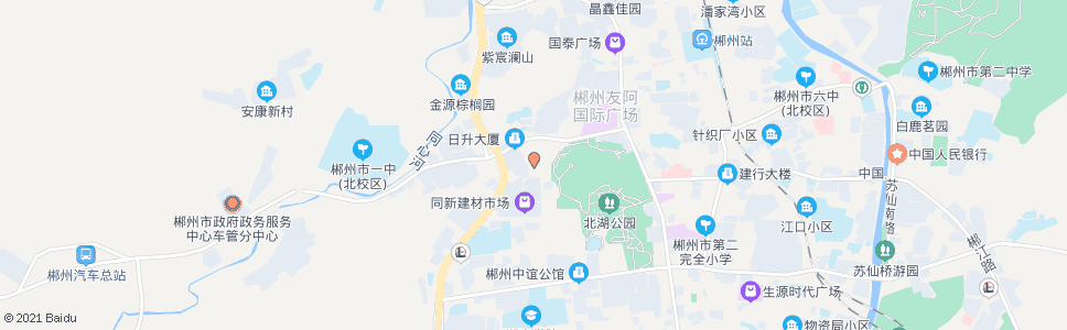 郴州同新农贸市场_公交站地图_郴州公交_妙搜公交查询2024