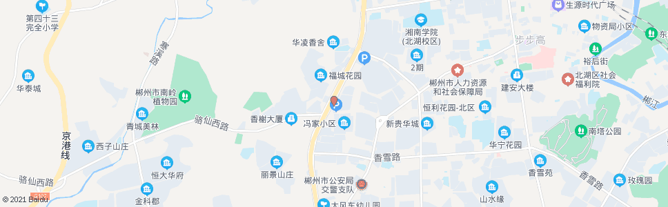 郴州万家灯火酒店_公交站地图_郴州公交_妙搜公交查询2024