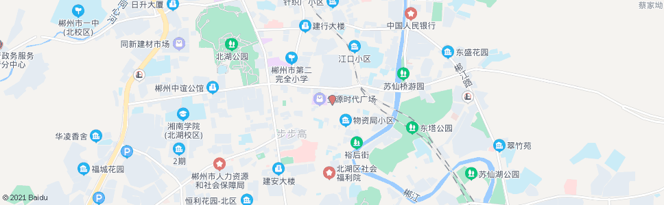 郴州市六中南校区_公交站地图_郴州公交_妙搜公交查询2024