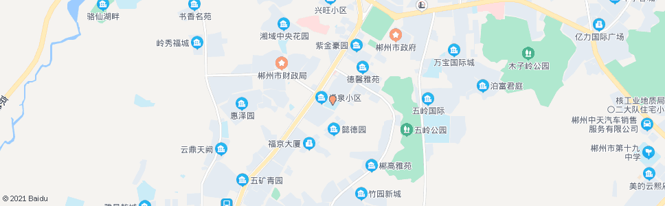 郴州涌泉小学_公交站地图_郴州公交_妙搜公交查询2024