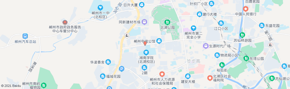 郴州湘南学院附属医院北_公交站地图_郴州公交_妙搜公交查询2024