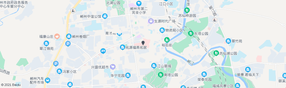 郴州第一人民医院中心医院_公交站地图_郴州公交_妙搜公交查询2024
