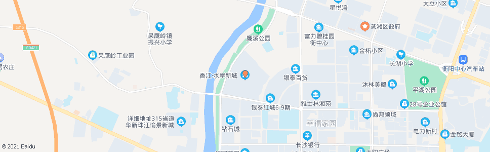 衡阳香江水岸新城_公交站地图_衡阳公交_妙搜公交查询2024