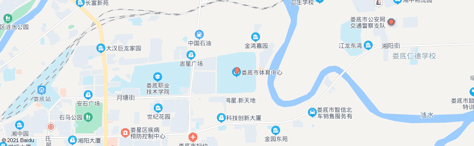 娄底体育馆_公交站地图_娄底公交_妙搜公交查询2024