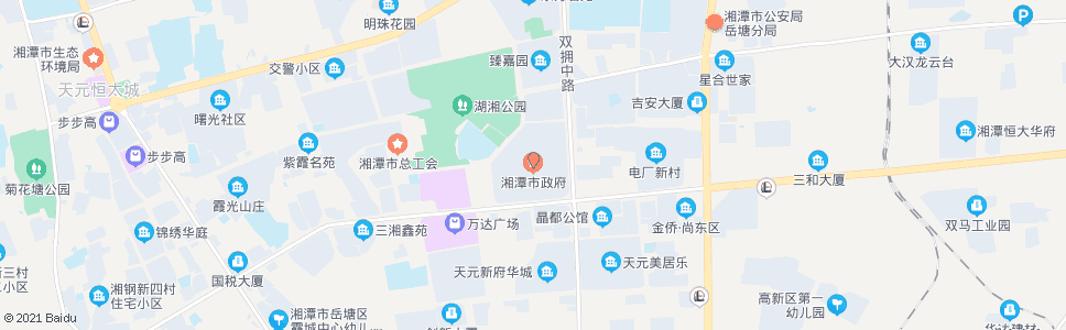 湘潭市政府大楼_公交站地图_湘潭公交_妙搜公交查询2024