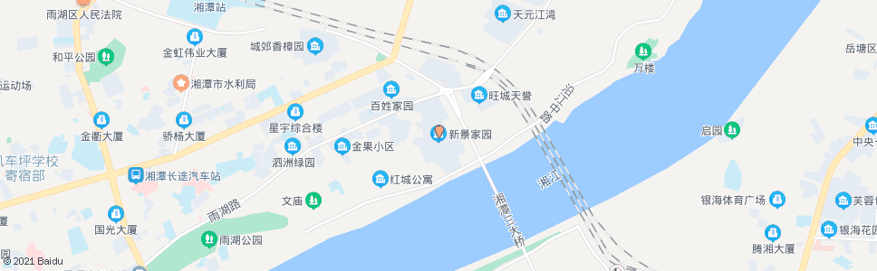 湘潭新景家园_公交站地图_湘潭公交_妙搜公交查询2025