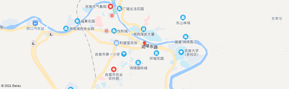 湘西红旗门路口_公交站地图_湘西公交_妙搜公交查询2024