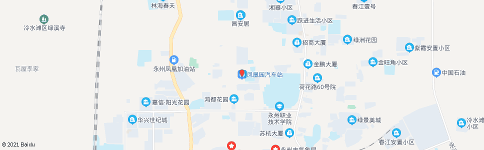 永州凤凰园_公交站地图_永州公交_妙搜公交查询2024